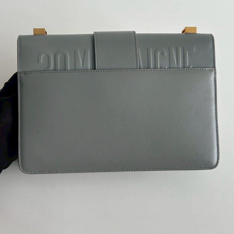 98新🩵 Dior 迪奧 30 Montaigne 小型包 藍色金釦-7