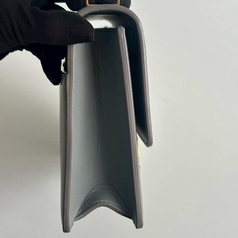 98新🩵 Dior 迪奧 30 Montaigne 小型包 藍色金釦-10