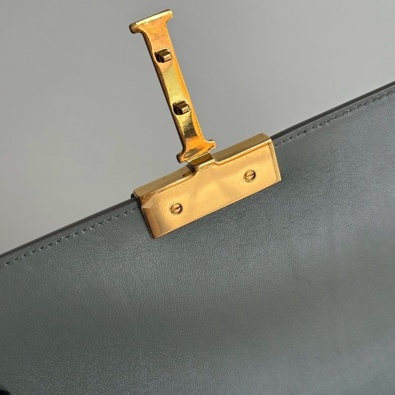 98新🩵 Dior 迪奧 30 Montaigne 小型包 藍色金釦-13