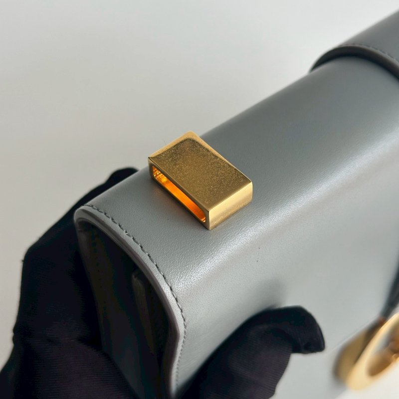 98新🩵 Dior 迪奧 30 Montaigne 小型包 藍色金釦-20