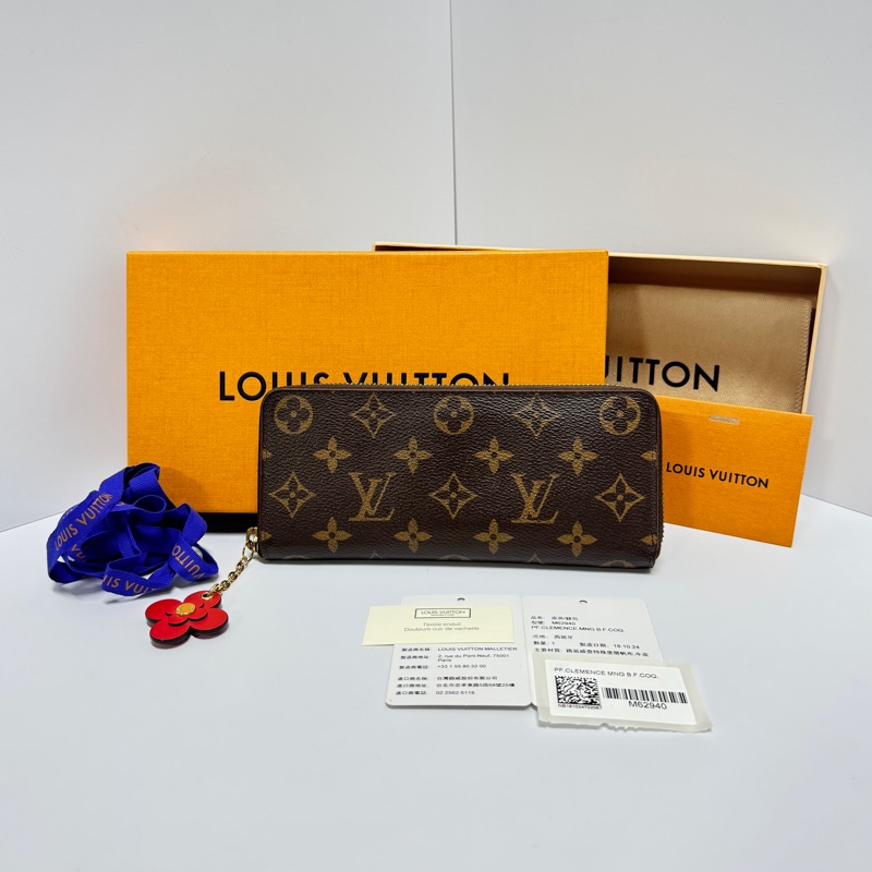 【極新🎁 限量款】 LV M62940 限量花朵 經典老花長夾（專櫃26,800）-0