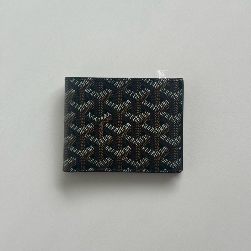 99新🆕 Goyard 戈雅 Victoire Wallet 短夾 黑色-0