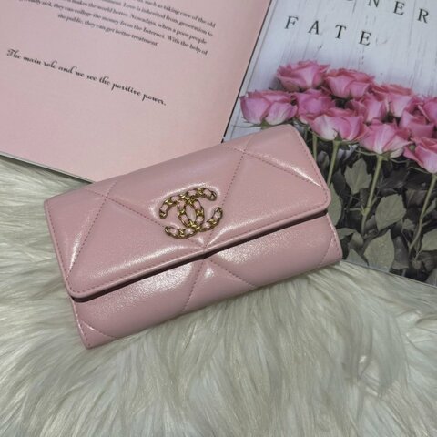 香奈兒 19系列粉色中夾