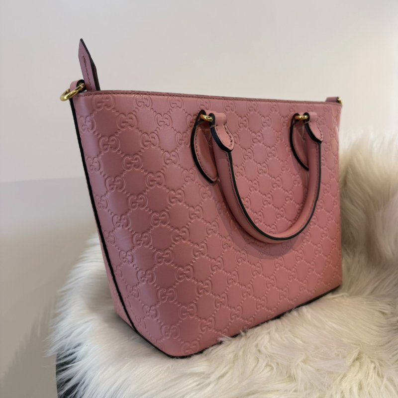 Gucci Signature pink托特包-4