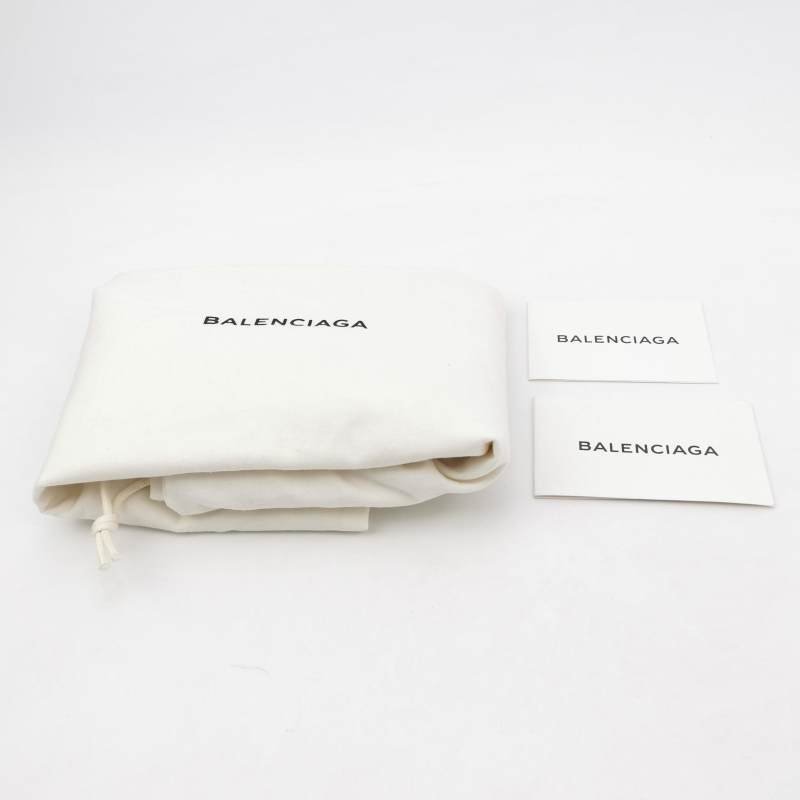 Balenciaga Bazar油蠟皮拼色logo小微標斜挎包-8