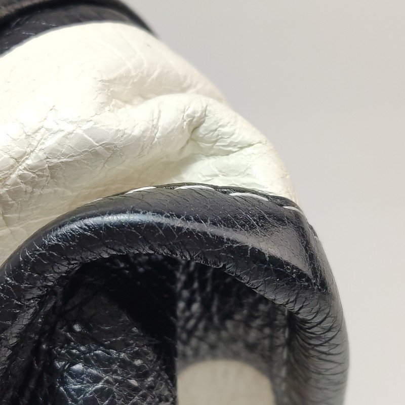 Balenciaga Bazar油蠟皮拼色logo小微標斜挎包-13