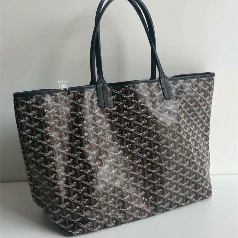 99新🆕 Goyard 戈雅 Saint Louis Tote Bag PM 黑色托特包-1