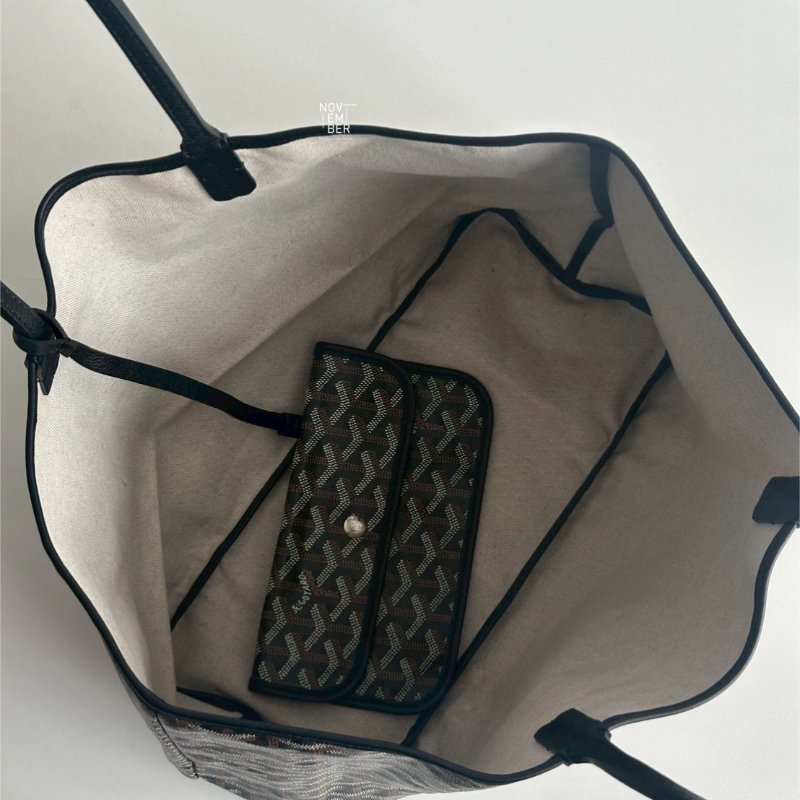 99新🆕 Goyard 戈雅 Saint Louis Tote Bag PM 黑色托特包-2