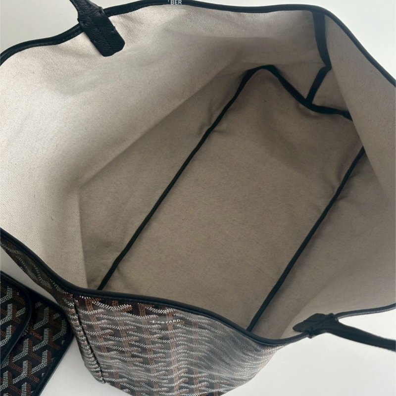 99新🆕 Goyard 戈雅 Saint Louis Tote Bag PM 黑色托特包-4
