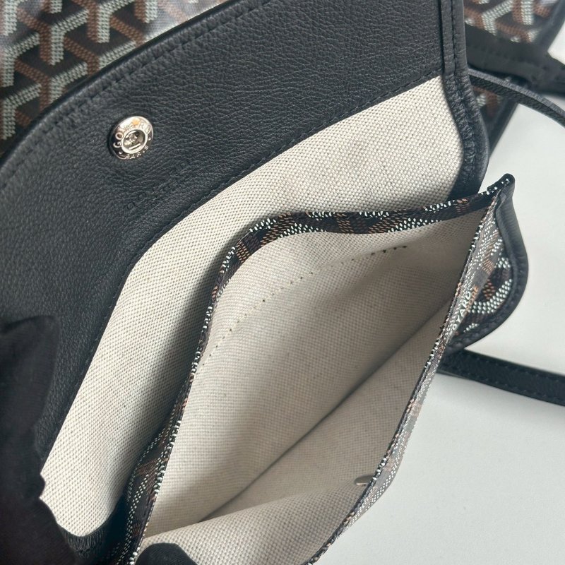 99新🆕 Goyard 戈雅 Saint Louis Tote Bag PM 黑色托特包-7