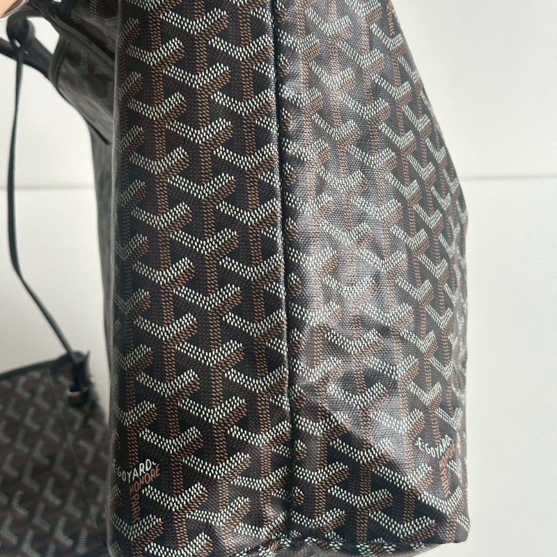 99新🆕 Goyard 戈雅 Saint Louis Tote Bag PM 黑色托特包-15