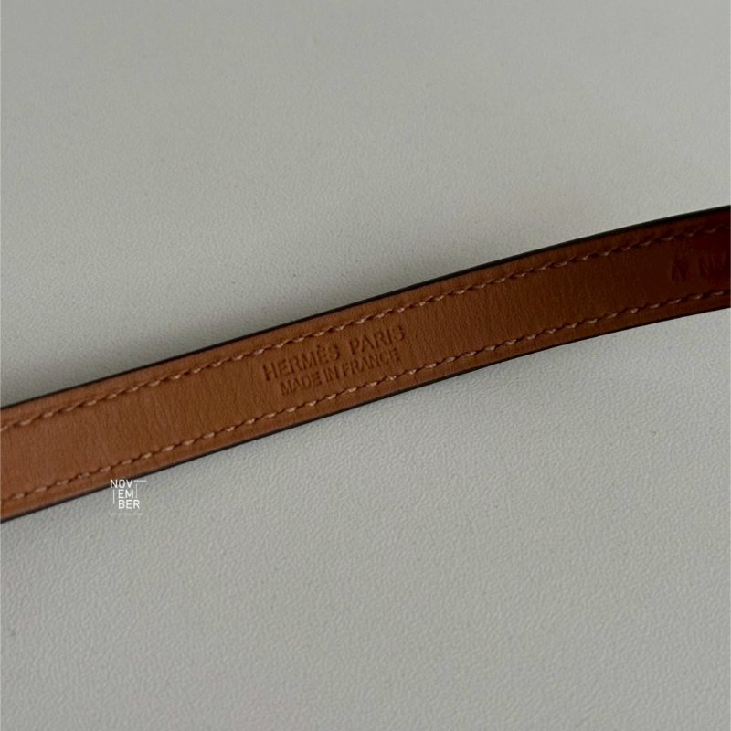 98新🫰🏻 Hermès 愛馬仕 Rivale Double Tour Bracelet 手環 大象灰金釦-4