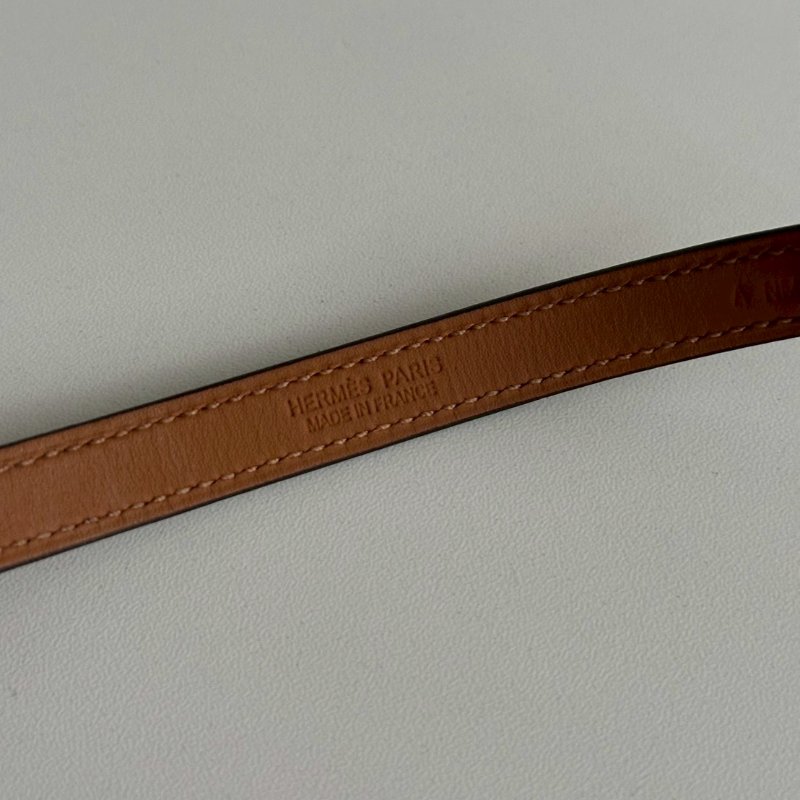 98新🫰🏻 Hermès 愛馬仕 Rivale Double Tour Bracelet 手環 大象灰金釦-9