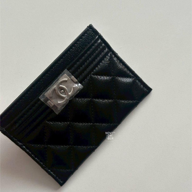 閒置新✨ Chanel 香奈兒 Boy 卡夾 黑色銀釦-4