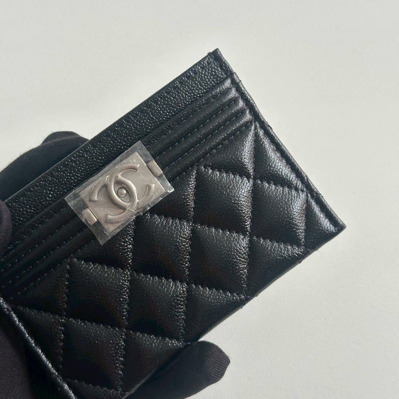 閒置新✨ Chanel 香奈兒 Boy 卡夾 黑色銀釦-7