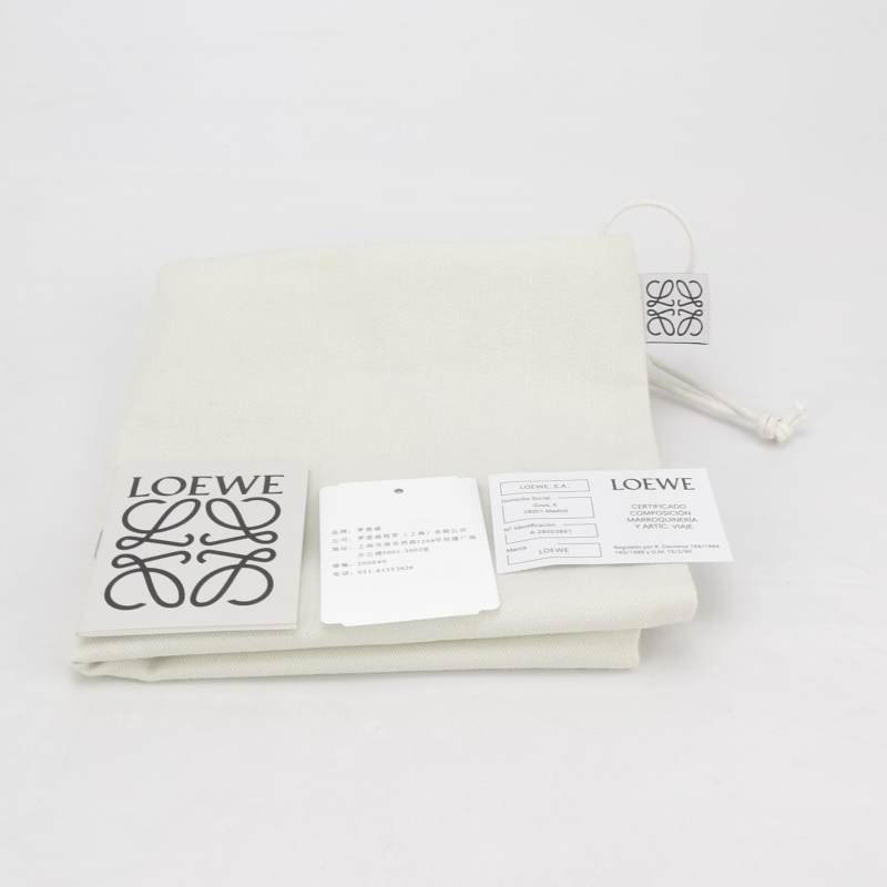 Loewe Gate迷你牛皮純色蝴蝶結束帶斜挎包單肩包 9.8新-9