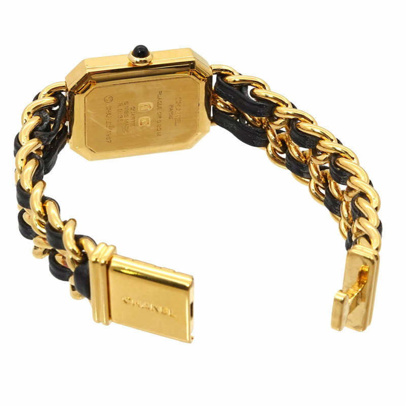 香奈兒 Premiere S 碼 H0001 女士腕錶 黑色金石英錶-3