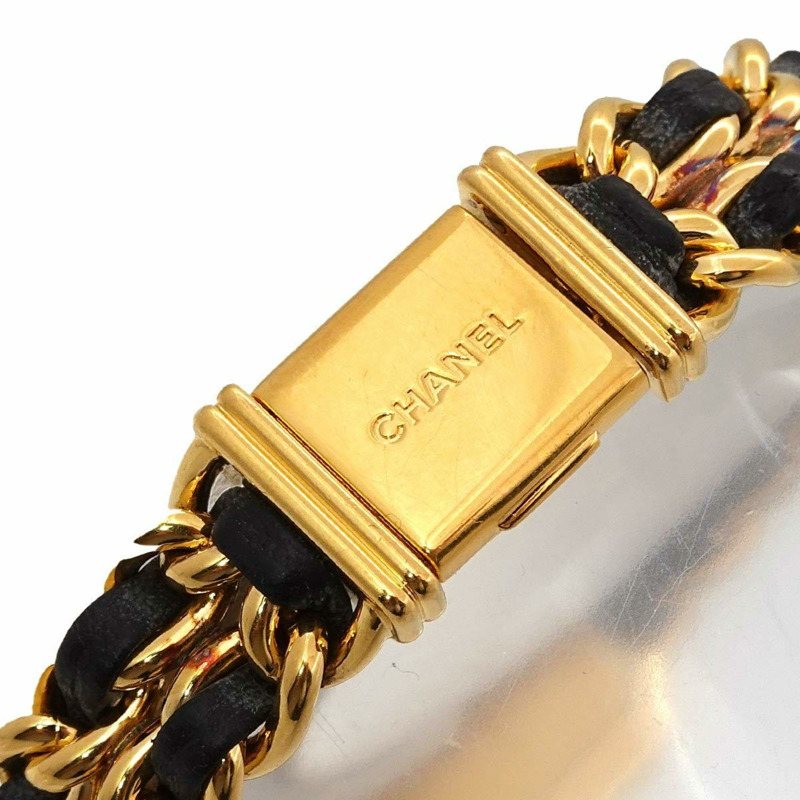 香奈兒 Premiere S 碼 H0001 女士腕錶 黑色金石英錶-5