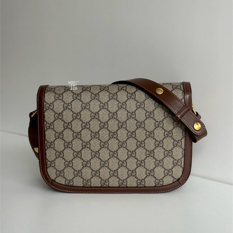99新🆕 Gucci 古馳 1955 馬鞍包 老花-6