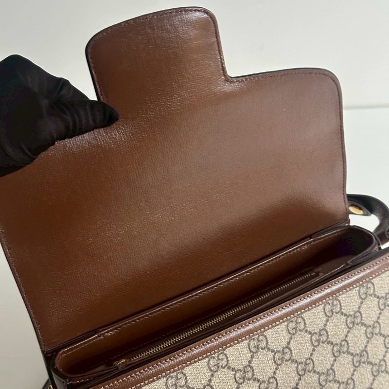 99新🆕 Gucci 古馳 1955 馬鞍包 老花-14