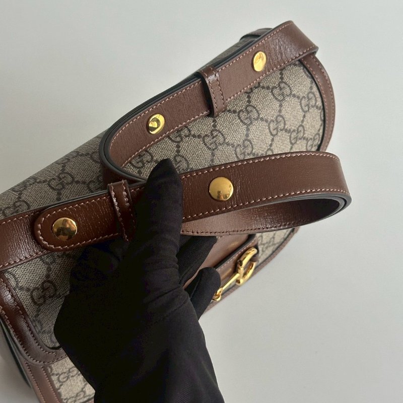 99新🆕 Gucci 古馳 1955 馬鞍包 老花-15