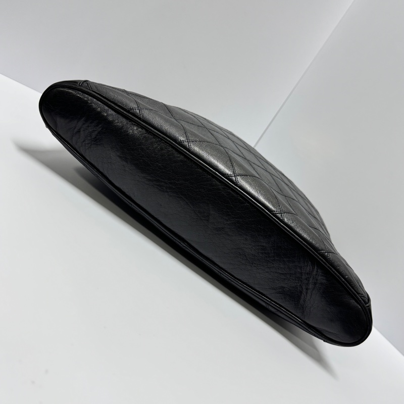 【牛皮超耐用🦾】 Chanel 經典黑金 菱格紋肩背包 （專櫃26.7萬）-2