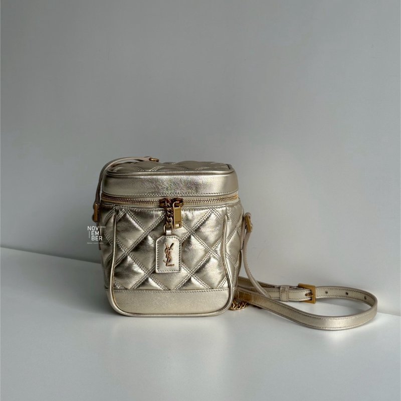 99新🆕 Saint Laurent YSL 聖羅蘭 金色方盒包-0