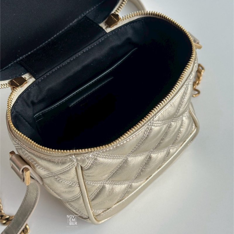 99新🆕 Saint Laurent YSL 聖羅蘭 金色方盒包-3