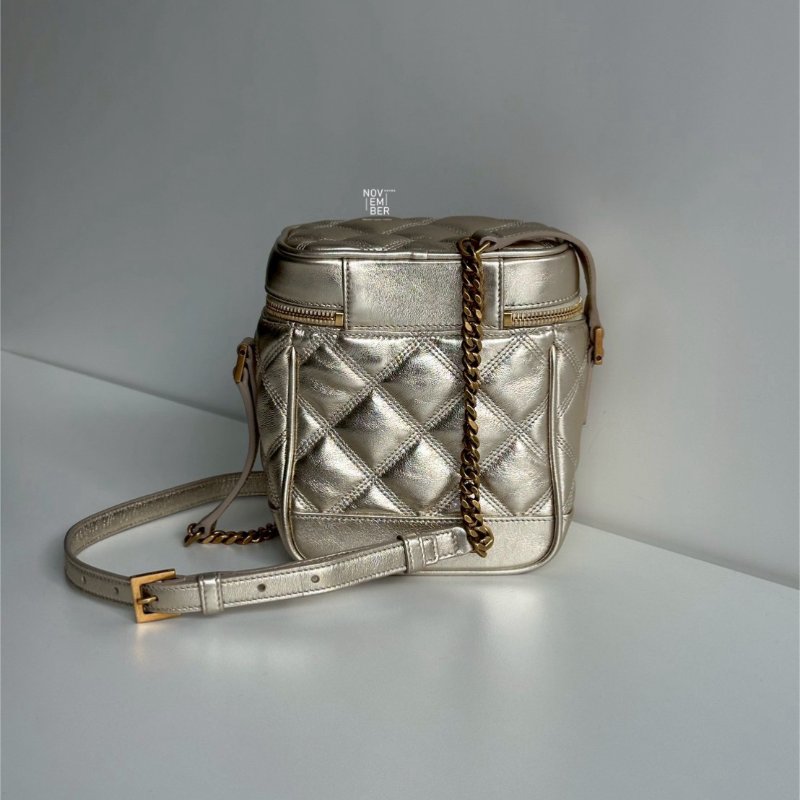 99新🆕 Saint Laurent YSL 聖羅蘭 金色方盒包-5