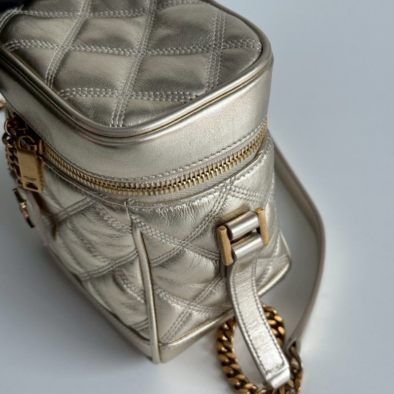 99新🆕 Saint Laurent YSL 聖羅蘭 金色方盒包-7