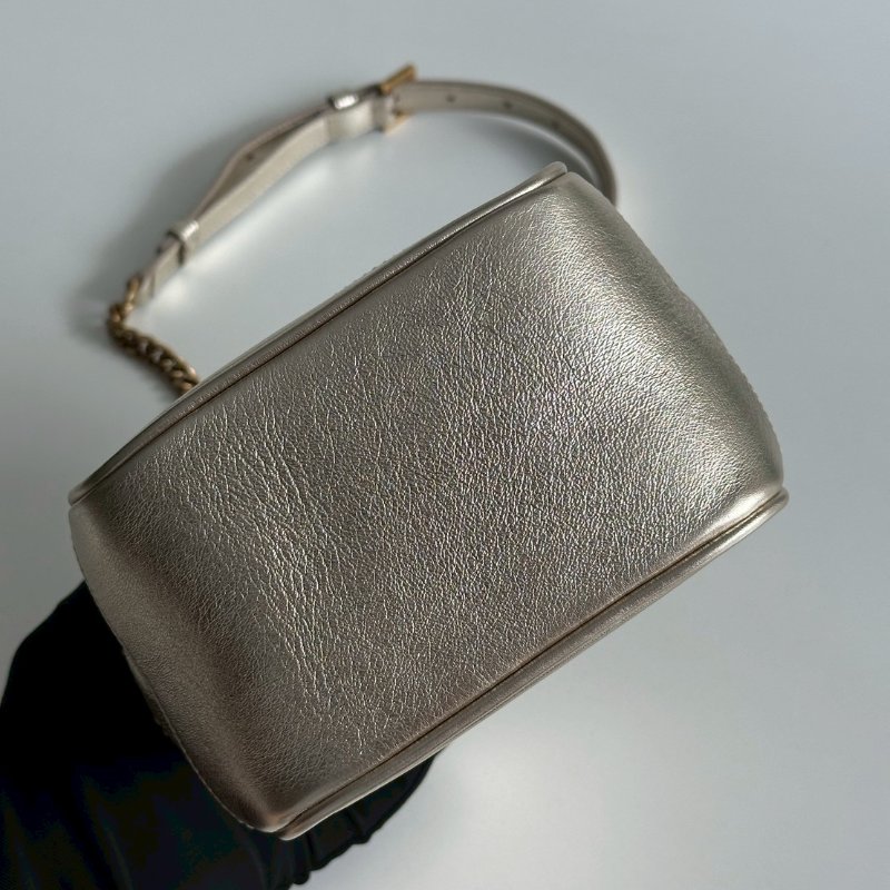 99新🆕 Saint Laurent YSL 聖羅蘭 金色方盒包-10