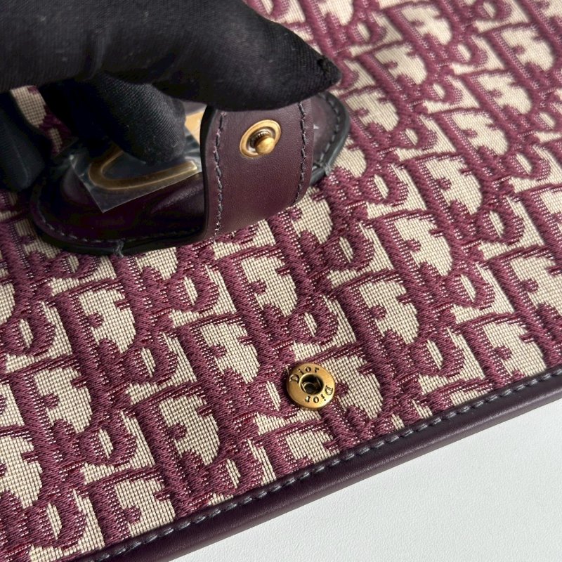 99新🆕 Dior 迪奧 酒紅手拿包🍷-8