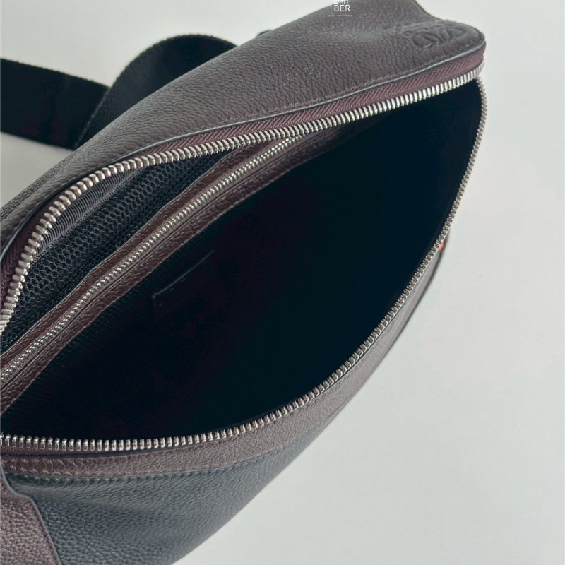 99新🆕 Loewe 羅意威 Puzzle 咖色拼色腰包-3