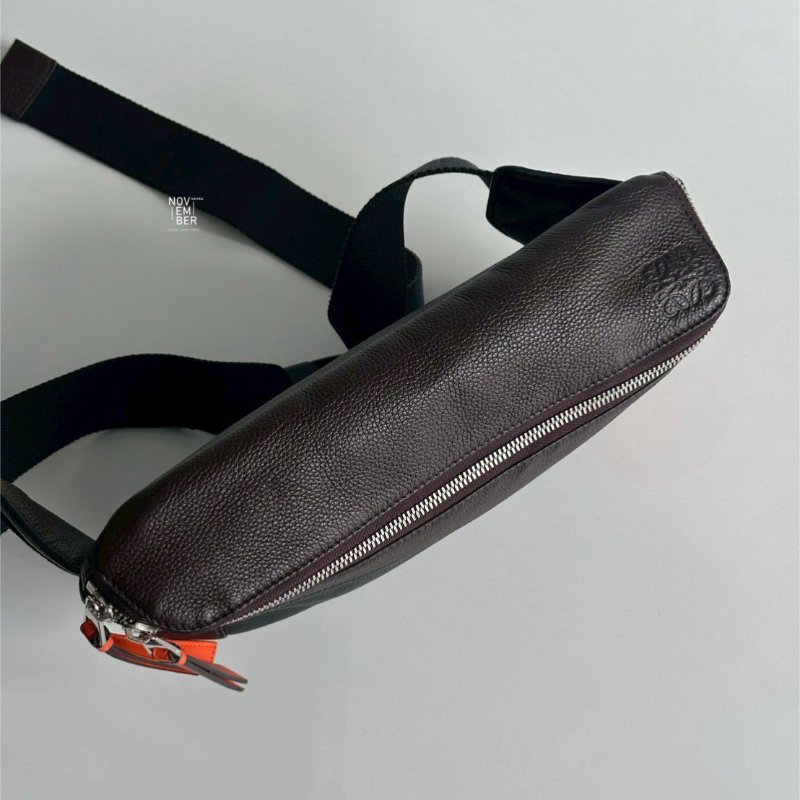 99新🆕 Loewe 羅意威 Puzzle 咖色拼色腰包-4