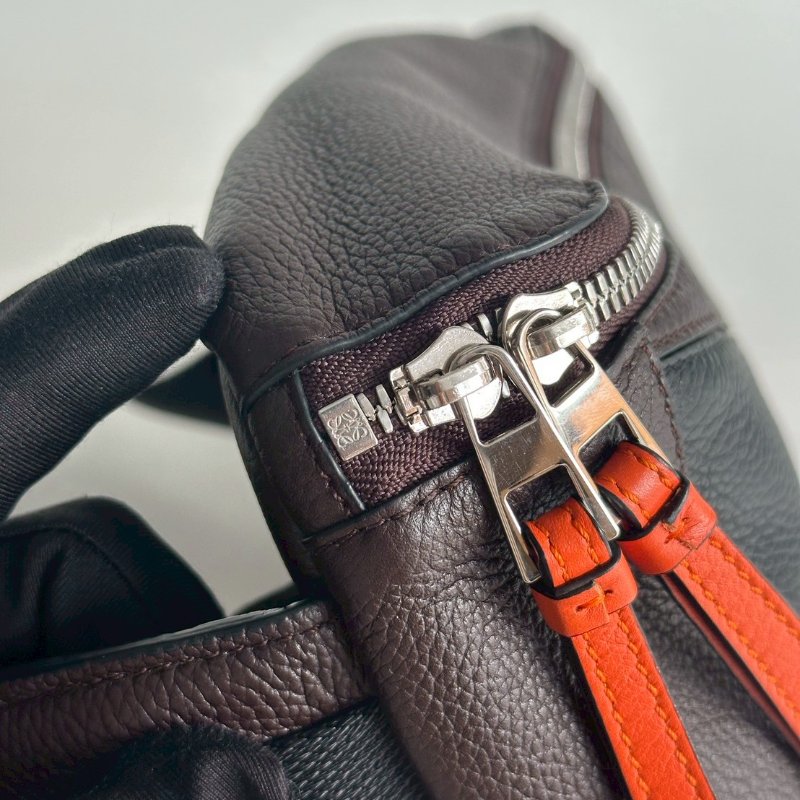 99新🆕 Loewe 羅意威 Puzzle 咖色拼色腰包-14