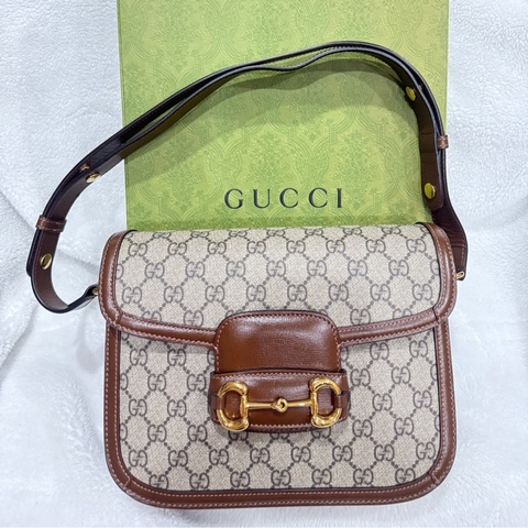 ✨520限時優惠🌹Gucci horsebit 1955 經典老花 中號 3Way (可肩揹/斜揹）