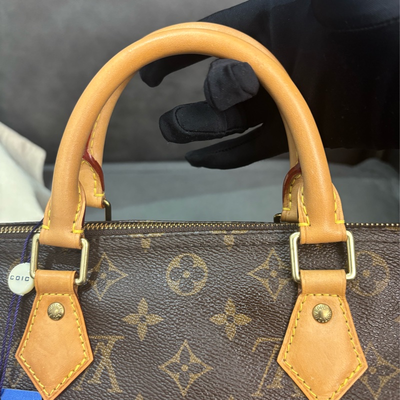 LV Speedy30 老花手提款-4
