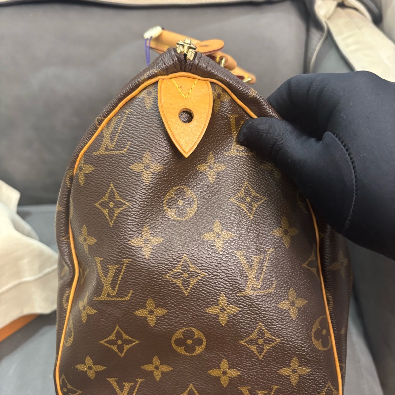 LV Speedy30 老花手提款-9