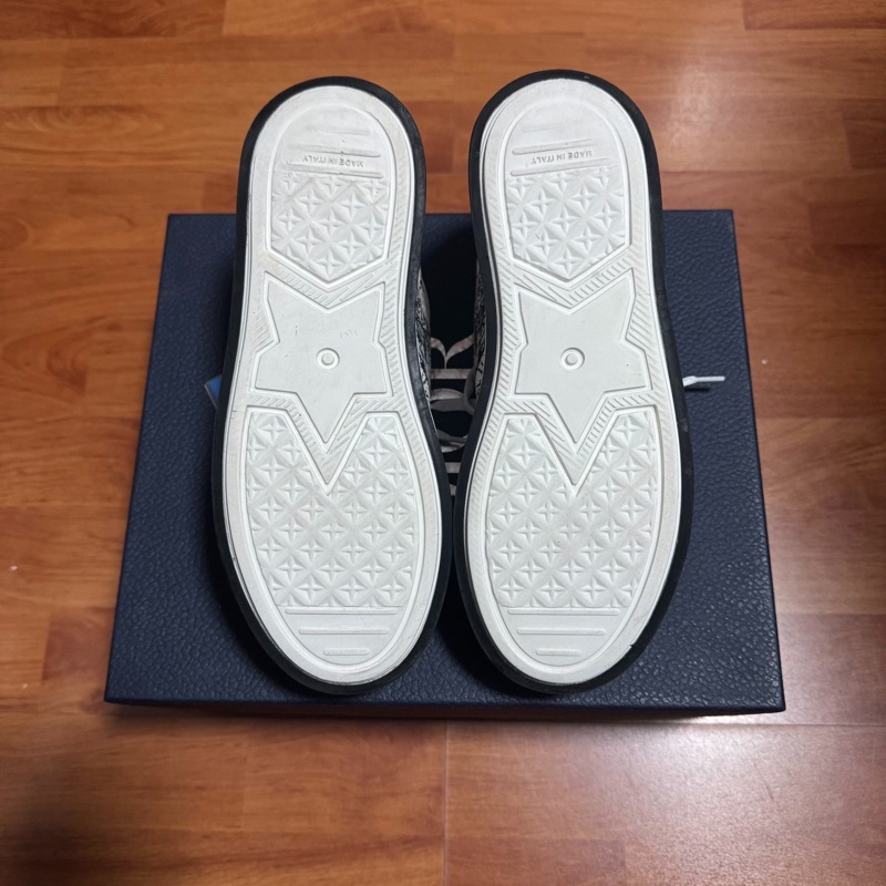 Dior厚底鞋迪奧Walk'n'Dior刺繡時尚板鞋 女款白黑 35.5碼-6