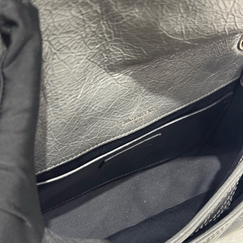 YSL聖羅蘭灰色 Niki小號，經典百搭款-7