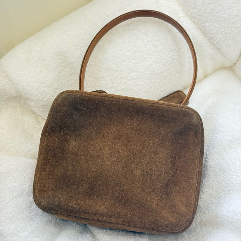 Chanel Taddy麂皮盒子包手提包 Plume Mini-1