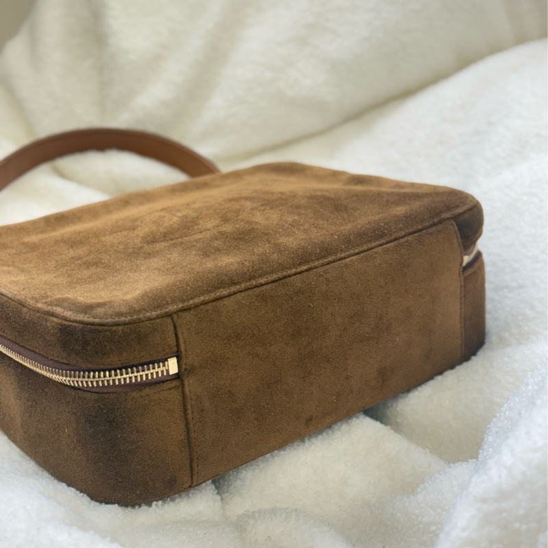 Chanel Taddy麂皮盒子包手提包 Plume Mini-5