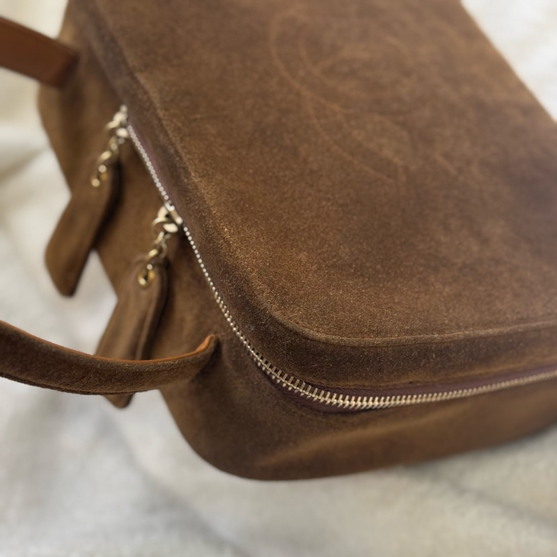 Chanel Taddy麂皮盒子包手提包 Plume Mini-6