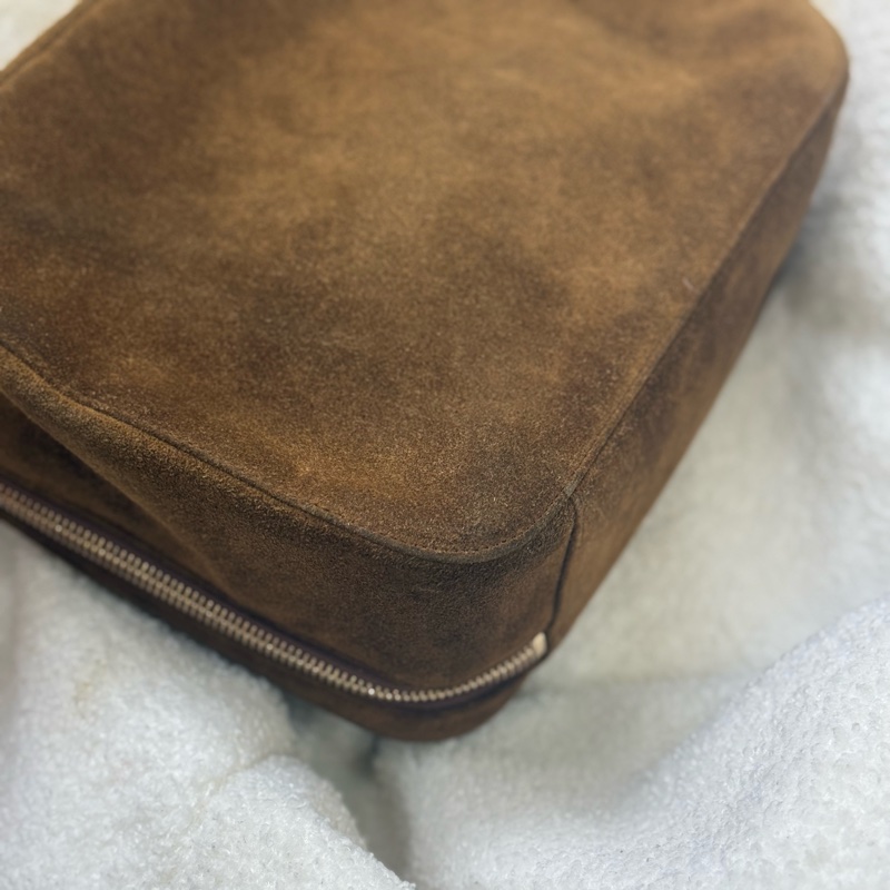 Chanel Taddy麂皮盒子包手提包 Plume Mini-10