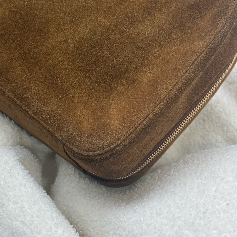 Chanel Taddy麂皮盒子包手提包 Plume Mini-11