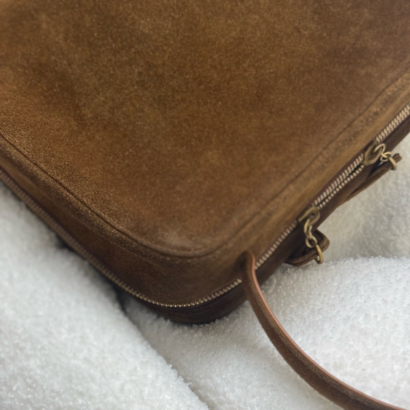 Chanel Taddy麂皮盒子包手提包 Plume Mini-12