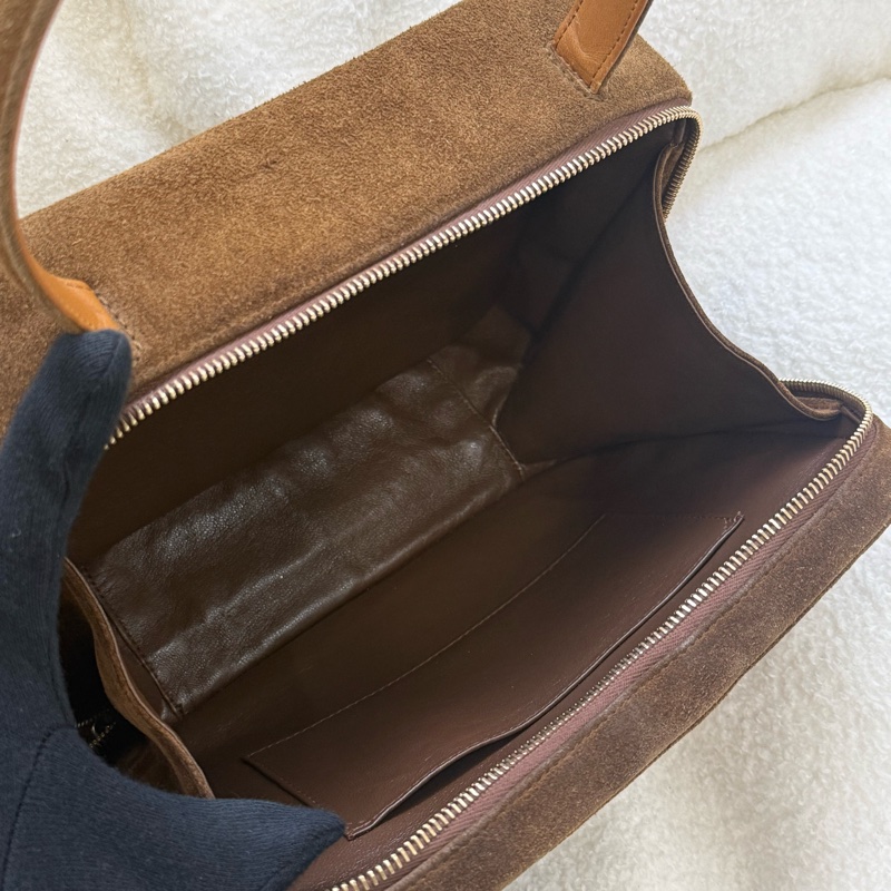 Chanel Taddy麂皮盒子包手提包 Plume Mini-15