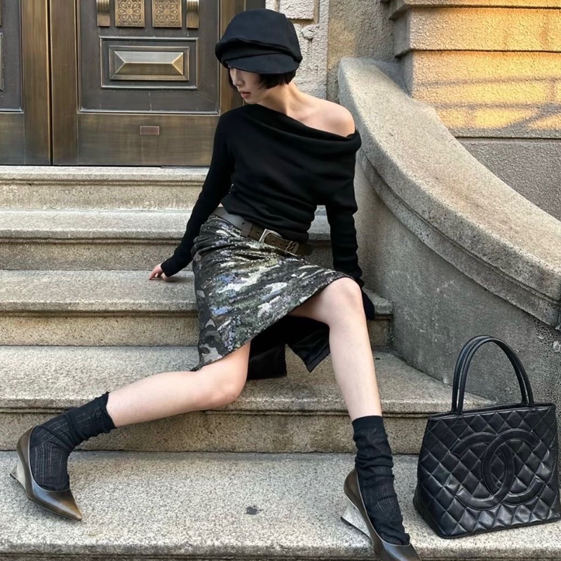 【97新✨ 全網最低價！】Chanel 希爾頓 魚子醬皮 Tote（下單前先詢問庫存❗️）-1