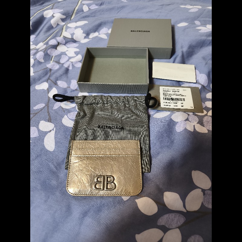 巴黎世家卡包-未來銀-0