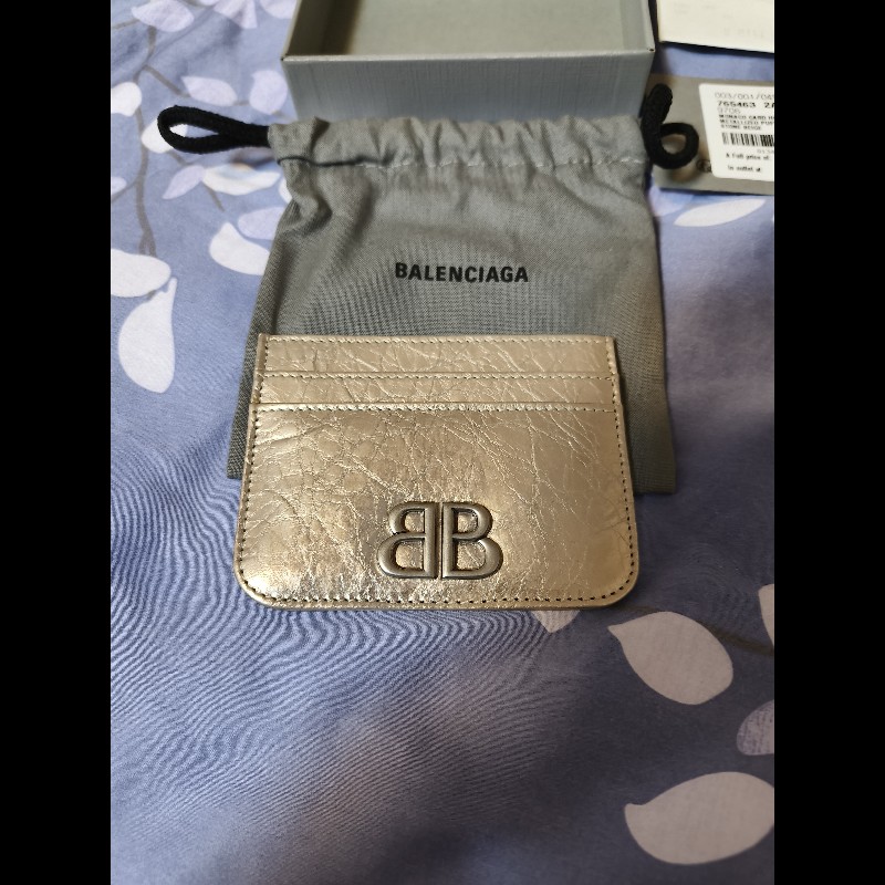 巴黎世家卡包-未來銀-5